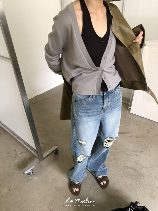 割破感牛仔長褲(闆娘.花花清單)